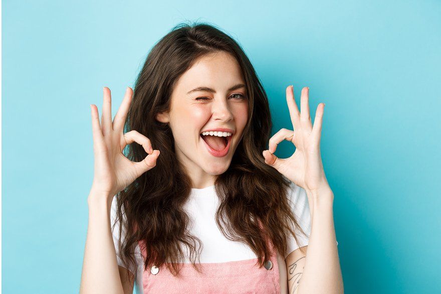 Smiling person